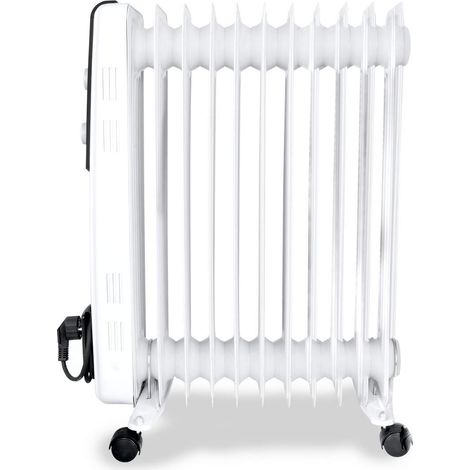 Radiador de Aceite 2500W 11 Elementos ORBEGOZO RF2500 Negro, Blan (1/5)
