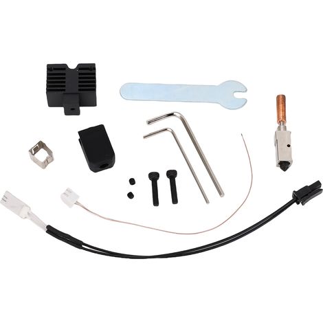 Kit de remplacement pour tête d'impression QIDI X Plus 3 Maximum3 Smart 3D Printer : buse en acier trempé de 0,4 mm (1/5)