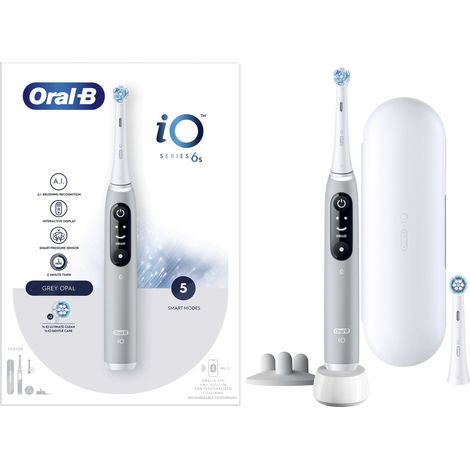 Oral-B iO 6S Adulto Cepillo dental vibratorio Gris, Blanco