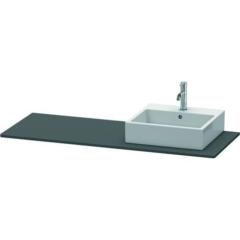 Duravit XSquare Konsole, 1 Ausschnitt rechts, 1400x16x550mm, (1/5)