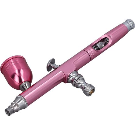 Pistolet aérographe rose, buses de 0,3 mm de diamètre, pistolet de peinture portable pour nail art (1/5)