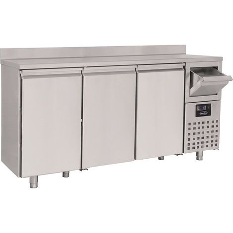 Table réfrigérée inox 2 portes + tiroir à café - Combisteel (1/3)