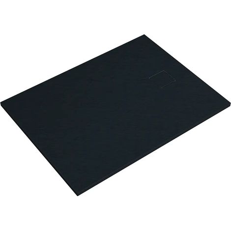 Receveur de douche rectangulaire 70x120 cm en SMC Couleur Noir Effet pierre Découpable et antidérapant Hauteur 2,6cm Mod. Samos