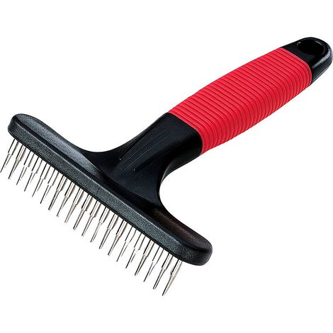 Ferplast GRO 5872 Peigne rateau avec dents rotatives pour chiens avec poils moyens et longs. Variante GRO 5872 - Misure: 15.5 x 11 x h 3.3 cm - (1/2)