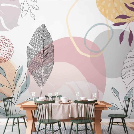 Tapete artgeist Vegetable Line Art 450x315 cm umweltfreundlich