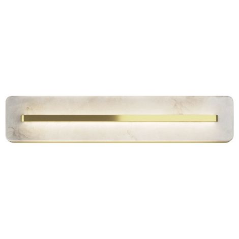 Maytoni Albatre Applique murale LED moderne intégrée de 40 cm en laiton 3000 K 150 lm abat-jour blanc