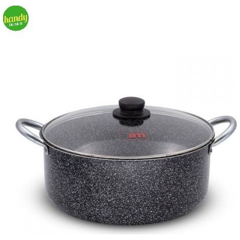 Casseruola Antiaderente Maxima con Coperchio in Vetro 26 cm Accademia Mugnano