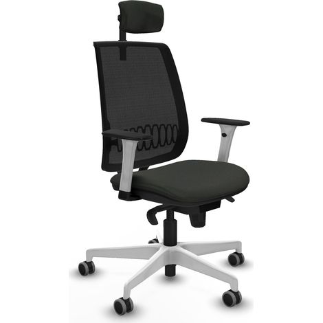 Chaise de bureau piqueras y crespo Alares accoudoirs blancs mousse (1/2)
