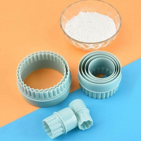 Ensemble de 8 moules à biscuits en plastique, emporte-pièces, outil de façonnage des biscuits (1/4)