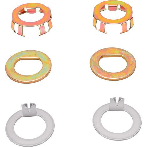 Kit de retenue d'écrou de broche avec rondelle en D de 1 pouce et remplacement de remorque pour essieu EZ-Lube 2K-7K (1/5)
