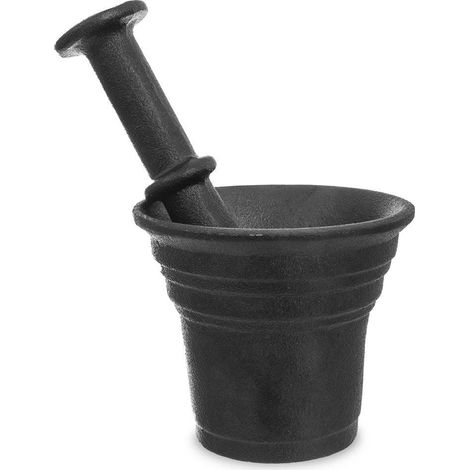 Mortero de especias de hierro fundido negro Litina (1/5)
