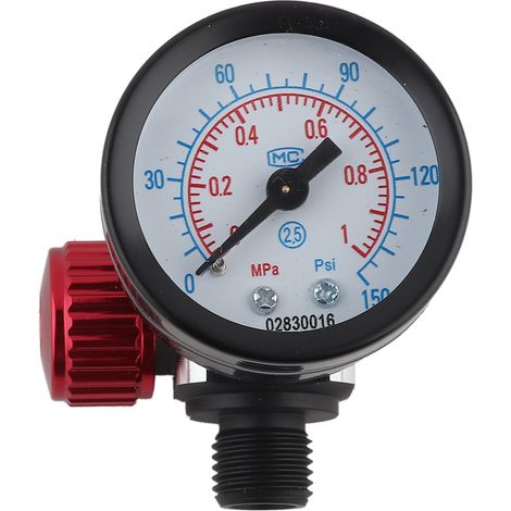 Régulateur de pression d'air 1/4", manomètre, pistolet de pulvérisation, séparateur eau-huile en ligne, séparateur de filtre (1/5)