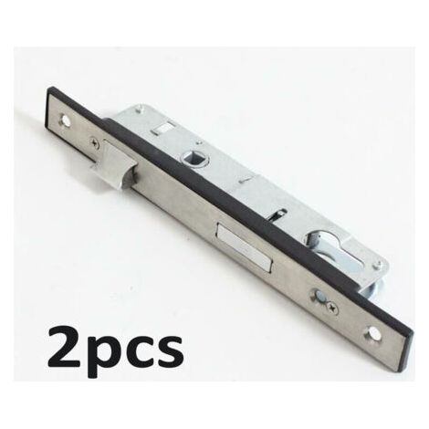 FENOPLASTICASerrure à encastrer monopoint de porte de jardin 85 mm en acier inoxydable(2pcs) (1/2)