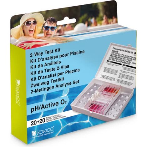 Bestway Test Kit Misurazione Ecloro Ph e Ossigeno - Bestway Test Kit Misurazione Ecloro Ph e Ossigeno - Confezione Da 1 Pezzo
