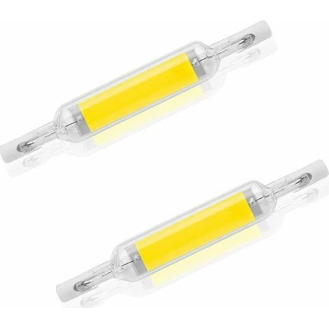 CCYKXA 2 Pack R7S LED Bulb 10W 78mm Dimmable Cool White 6000-6500K 100W Halogen J78 Replacement R7S Base Tube Double Ended 360 Beam Angle Energy Saving (1/5)