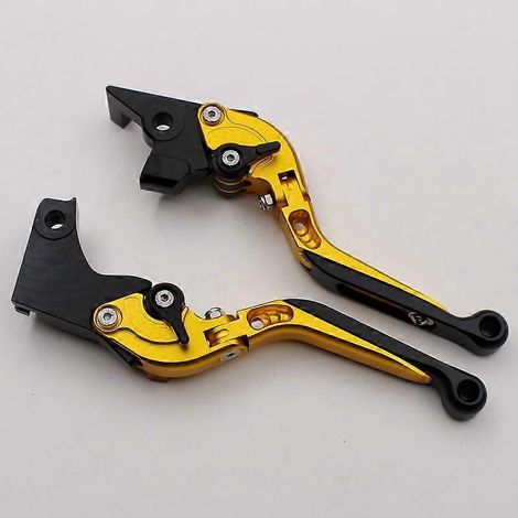Convient pour la moto GS310R G310GS, accessoire de poignée de frein, d'embrayage et de chariot en alliage d'aluminium modifié (télescopique doré) (1/5)