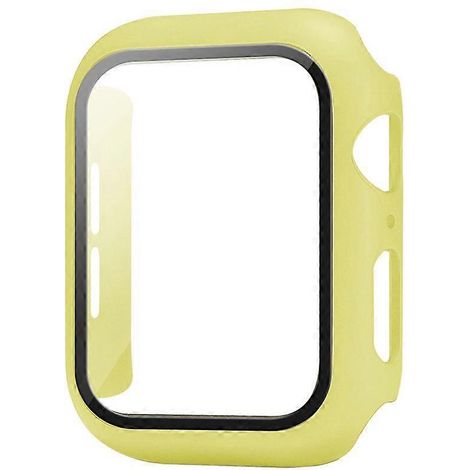 Étui YellowCase compatible avec Apple Watch 44 mm, protection 2 en 1 : coque renforcée en polycarbonate et film protecteur d'écran en verre trempé HD pour iWatch 44 mm. (1/5)