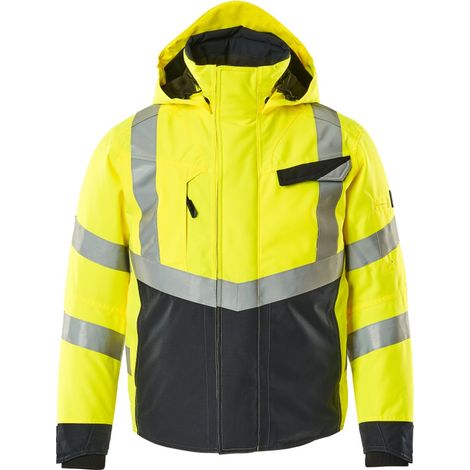 Mascot SAFE SUPREME Warnwinterjacke wasserdicht Klasse 3 Hastings 15535 Gr. M hi-vis gelb/schwarzblau