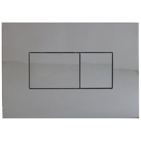 Plaque de commande 3/6L KARISMA pneumatique double débit - chromée - Regiplast (1/2)