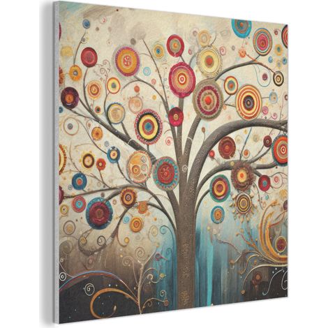 CUADRO ACÚSTICO Árbol - Árbol de la vida - Color Cuadros Decoracion Salon Modernos 90x90 (1/5)