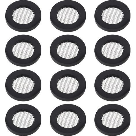20 Pieces O-Ring Shower Head Seal Stainless Steel Filter Mesh Rubber Washer Seal for 1/2 Inch Shower Heads (1/5)