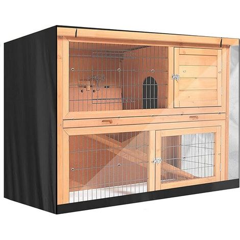Rabbit Hutch Cover Oxford Cloth Waterproof Dustproof Double Layer Rabbit Hutch Cover Also Suitable for Hamsters (1/5)