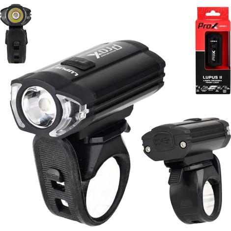 Luz delantera para bicicleta 300 LM USB-C prox lupus II 1100mAh (1/5)