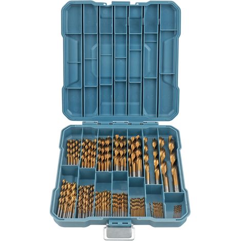 Jeu de forets 99 pièces en acier HSS pour forets - Forets de 1/16 à 3/8 pouces (environ 0,6 à 1,9 cm) pour métal, plastique, bois, cloison sèche - Ensemble complet de forets avec étui de rangement (1/2)