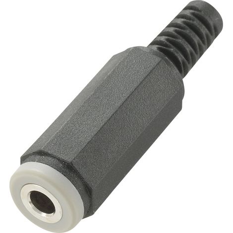 TRU COMPONENTS 718477 Klinken-Steckverbinder 3.5 mm Buchse, gerade Polzahl: 4 Stereo Schwarz 1 St.