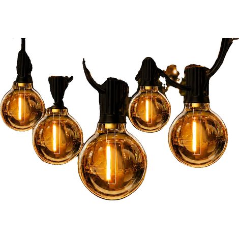 Guirnalda de luces LED, 8 modos de iluminación, diseño resistente a la intemperie, 46,6 m, 80 bombillas, 220V-240V, enchufe europeo. (1/2)