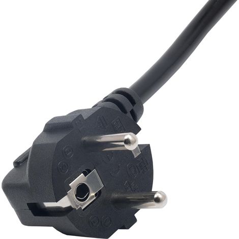 Akyga AK-NB-08A CEE 7/7 - IEC C5 Notebook-Netzkabel (Kleeblattstecker) 250 V/50 Hz 2,5 A 1,0 m schwarz (1/3)