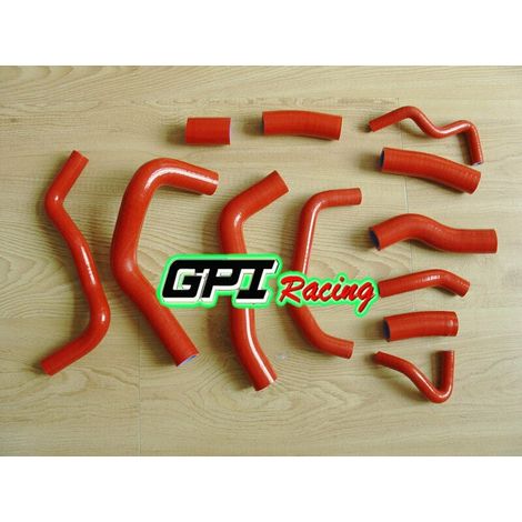 Roter Silikon-Kühlerschlauch-Satz, kompatibel mit Honda CBR1000RR 2004-2007 2005 2006