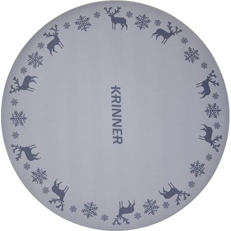 Krinner Weihnachtsbaumunterlage Ø 60 cm grau Weihnachtsbaumdecke