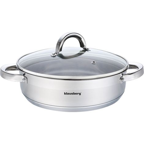 Olla plana con tapa de 24 cm Klausberg KB-7172 (1/2)