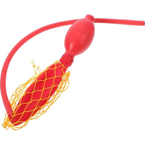 Poire à Presser de Laboratoire en Caoutchouc Rouge pour Manipulation Précise des Liquides avec Double Ampoule, pour Prélèvements et Échantillonnage en Milieux Scientifiques (1/5)