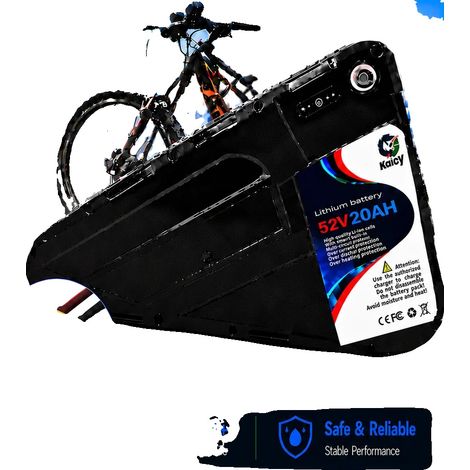 Batería para bicicleta eléctrica, capacidad de 40 Ah, carcasa rígida impermeable, 52 V-XT60-20 Ah (1/2)