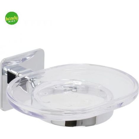 Portasapone Cold Wind Cromo 12x5,3x11,3 cm per bagno (1/4)