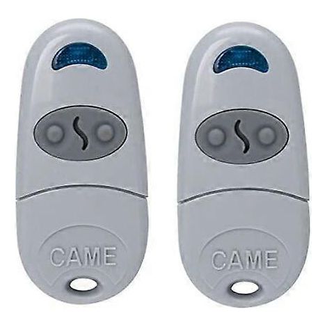 Télécommande universelle pour portail, lot de 2 télécommandes portables 433 MHz CAM Top 432NA, compatible avec les télécommandes de porte et de garage Top432EV/432/432E.
