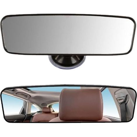 Rétroviseur Conduite AccompagnéeVoiture Universel Interieur de Voiture à Ventouse Universal Miroir intérieur de Voiture 200x60 (1/4)