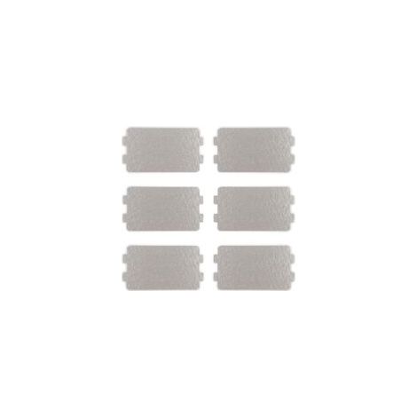 Lot de 6 Plaques de Mica, Couvercle du guide d'ondes, Plaques de Mica, 6,4 x 11,7 cm, Four à micro-ondes Mica Plaque, Feuille de Remplacement, la Réparation des Accessoires, Mica Disque four à micro-o (1/5)