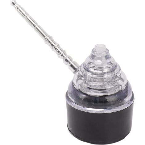 Pipe à eau avec batterie amovible, empêche les débordements de fumée, pipe à eau électrique portable pour le bureau, noire (1/5)