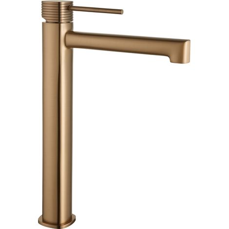 Miscelatore lavabo alto Firenze finitura oro rosa spazzolato [ IMEX® ] (1/3)