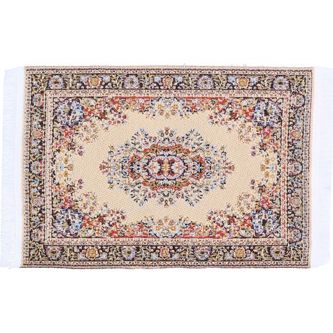 Tapis Tissé Miniature 1:12 pour Maison de Poupée, Décoration Unique et Élégante (1/5)