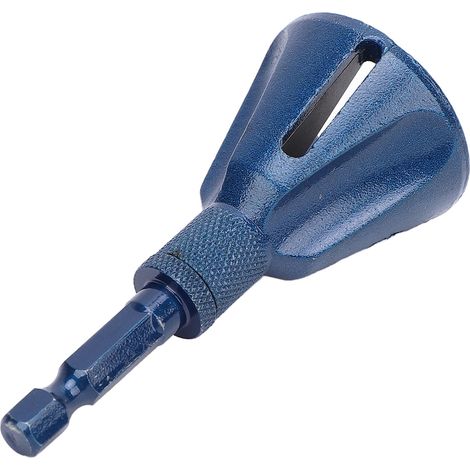 Foret d'ébavurage et de chanfreinage, 5 à 25mm, 1/5, 1 po, tige hexagonale de 1/4 pouces, outil de chanfrein externe en acier au tungstène pour boulon à vis bleu (1/5)