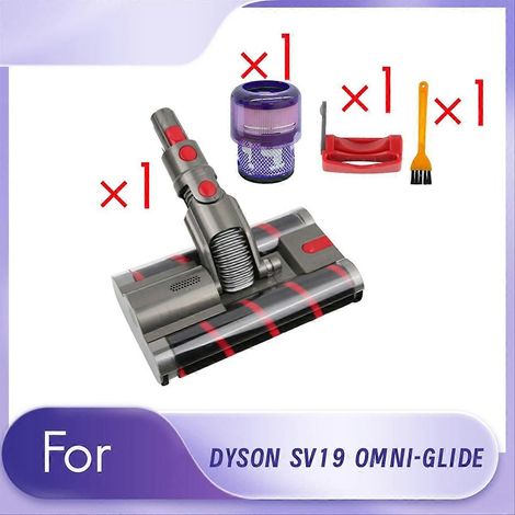 Brosse à double rouleau + filtre SV19 + verrou pour tête d'aspirateur de rechange souple OMNI-GLIDE SV19