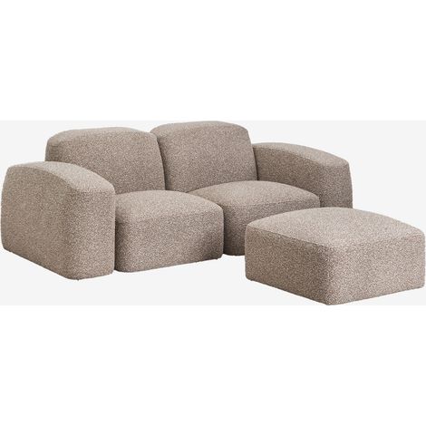 Divano componibile Bastian 2 pezzi e pouf SKLUM (1/5)