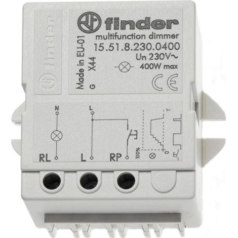Stromstoß-Schalter Auf-/Unterputz Finder 15.51.8.230.0400 1 Schließer 230 V/AC 400 W 1 St. (1/2)
