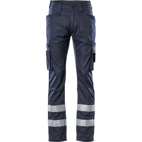 Mascot Hose FRONTLINE mit Schenkeltaschen MARSEILLE 17879 Gr. 64 schwarzblau