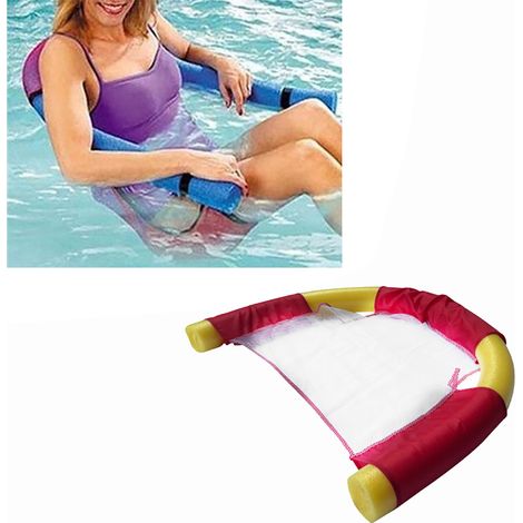 1 Chaise flottante, dossier ergonomique, valve étanche, pliable, pour piscine et plage (1/5)