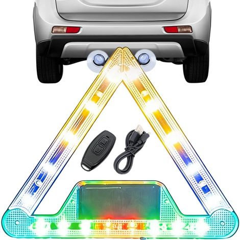 Lampe stroboscopique Triangle de signalisation avec articulations (1/5)